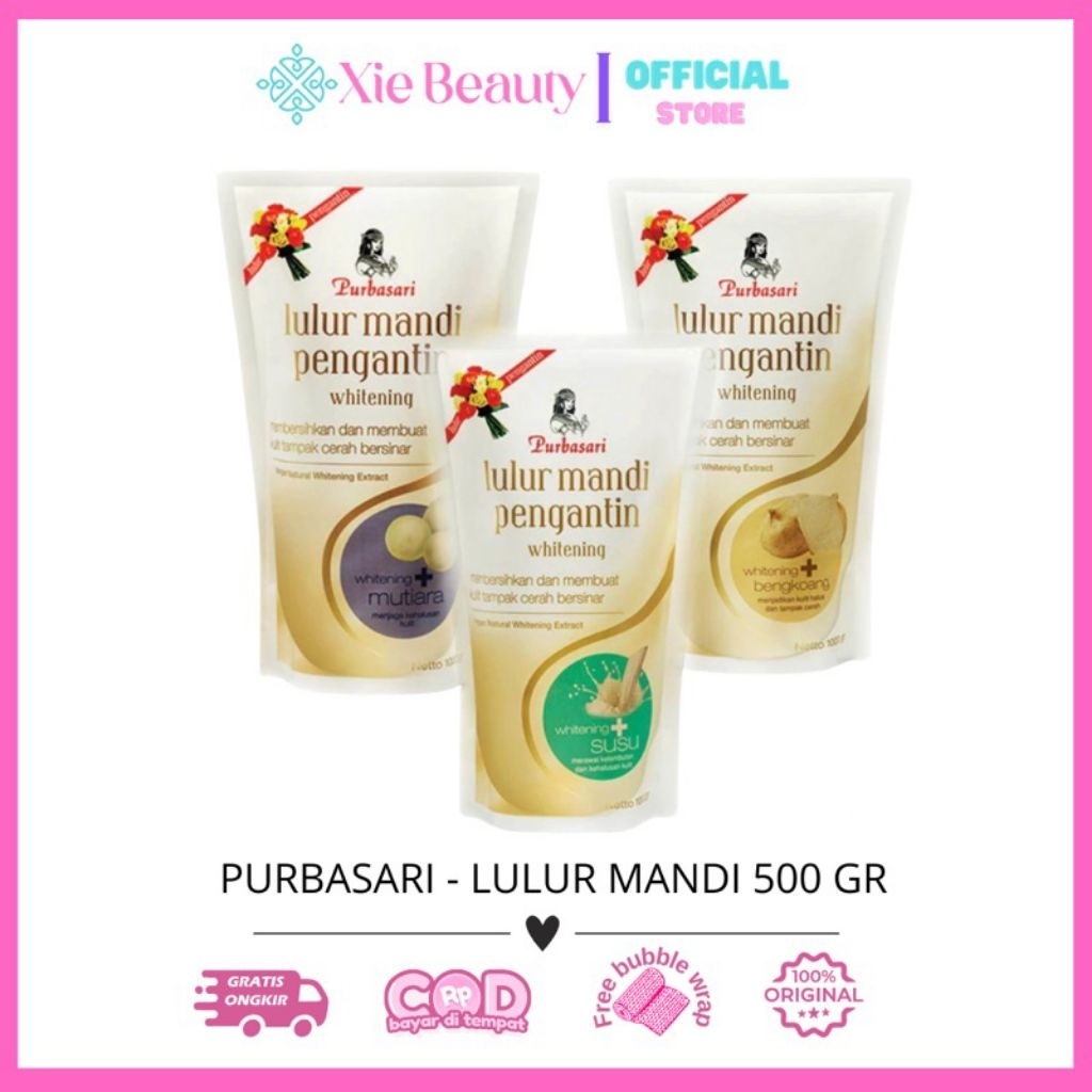 PURBASARI LULUR PENGANTIN 500 GR | LULUR PEMUTIH | LULUR PENCERAH BADAN