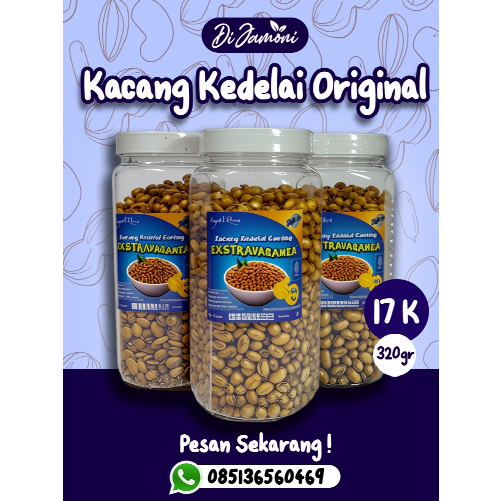 

Camilan Snack Kacang Kedelai Goreng Original Enak Murah
