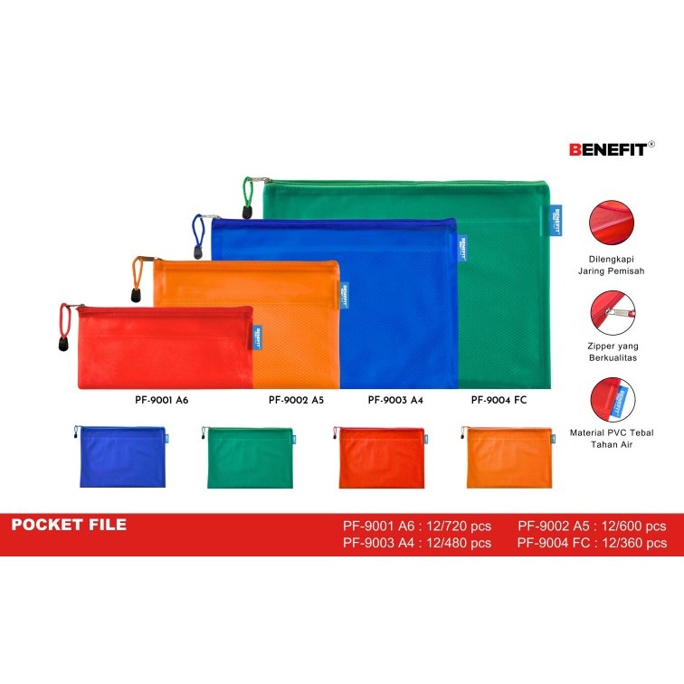 

TBMO BENEFIT Map Resleting Pouch Map Pocket Zipper File Benefit