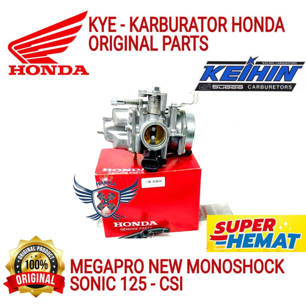 KYE ORIGINAL KARBURATOR HONDA MEGAPRO NEW MONOSHOCK, ORIGINAL KARBURATOR HONDA SONIC 150, ORIGINAL K