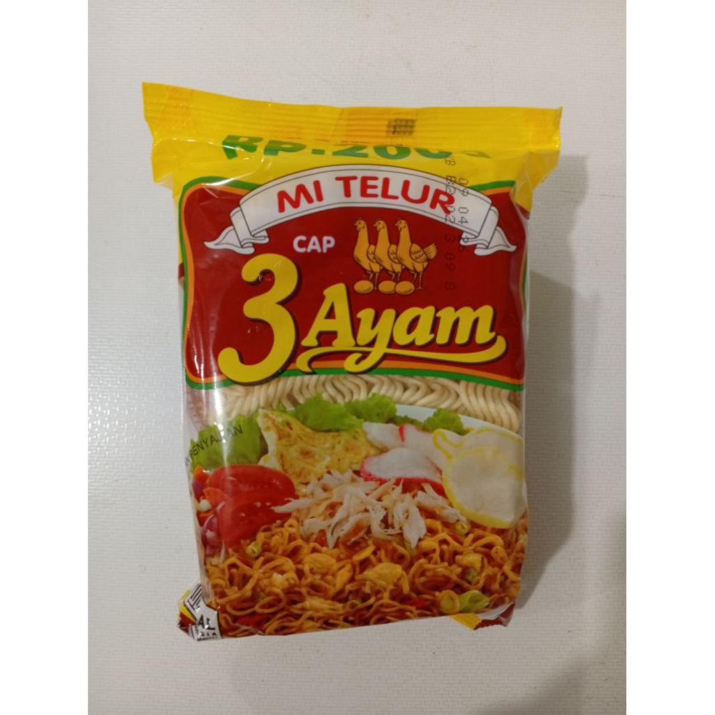 

Mie Telur Cap 3 Ayam 110g