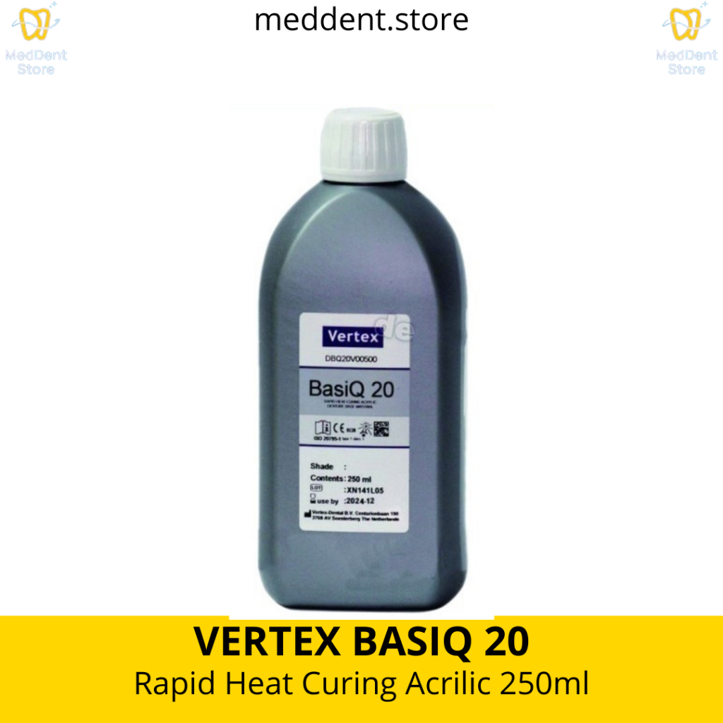 Heat Curing Liquid Vertex Basiq 20 ORI 250 ml