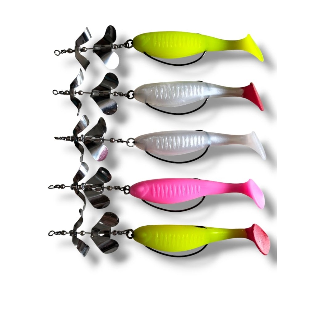 PADDLE POP 10 CM PAKAI HOOK DOUBLE PROPPELER| UMPAN CASTING IKAN GABUS DAN TOMAN