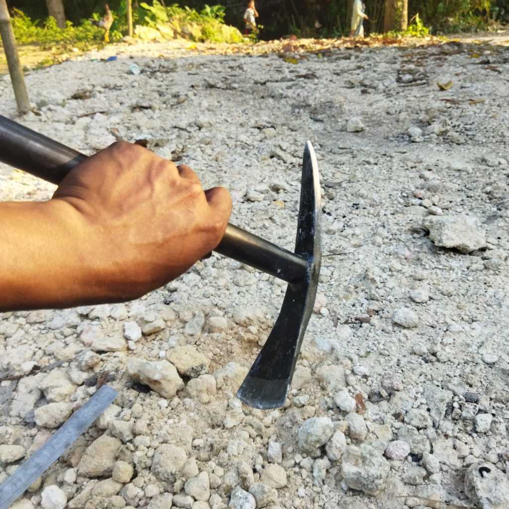 Gancu Batu Eksklusif Tebal Panjang Baja Super Sepuh Air Tebas paku Ori eNRD Steel