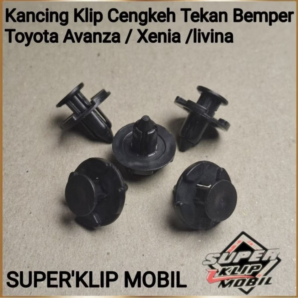 KLIP KANCING BEMPER FENDER TEKAN BEMPER TOYOTA XENIA LIVINA