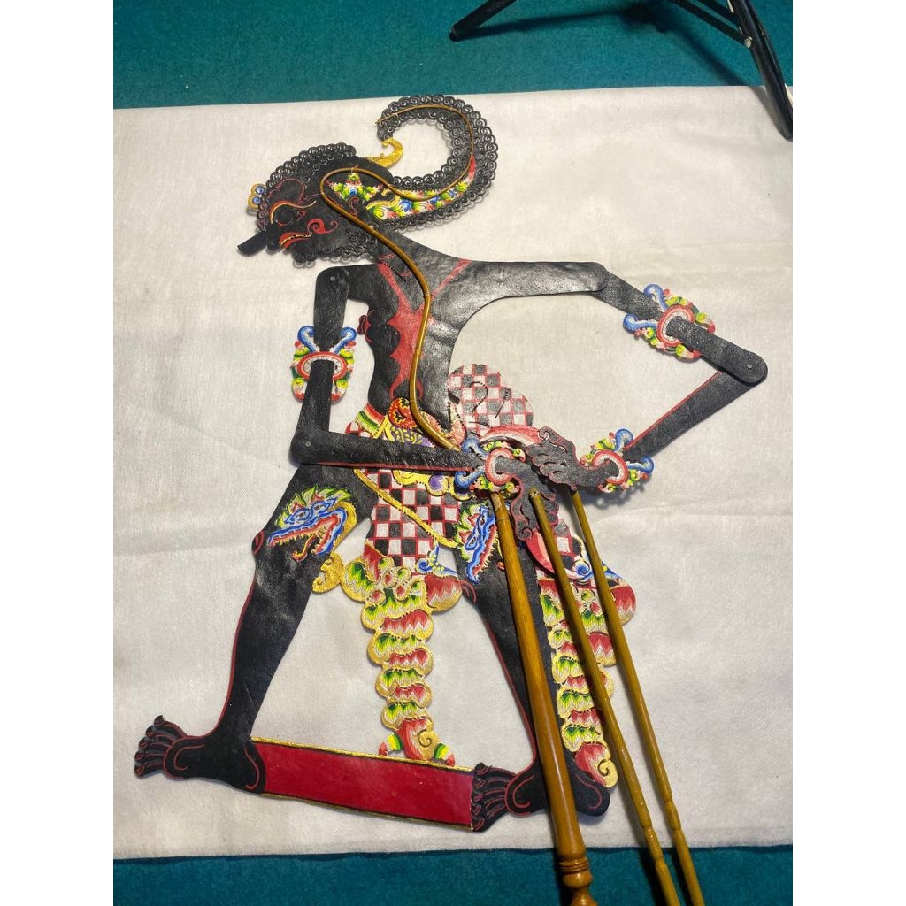wayang werkudoro/bima 70cm/wayang kulit asli