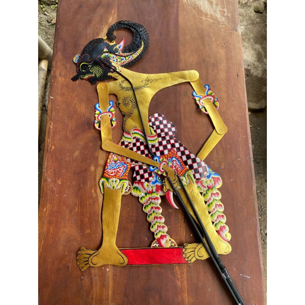wayang kulit werkudara/wayang kulit asli werkudoro