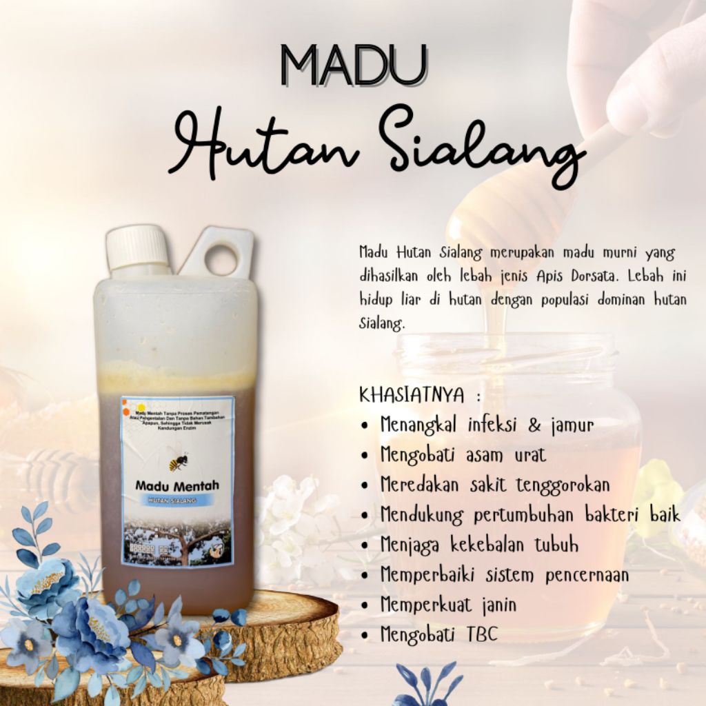 

Madu Mentah Hutan Sialang - Raw Honey 100% Murni - Madu Amanah