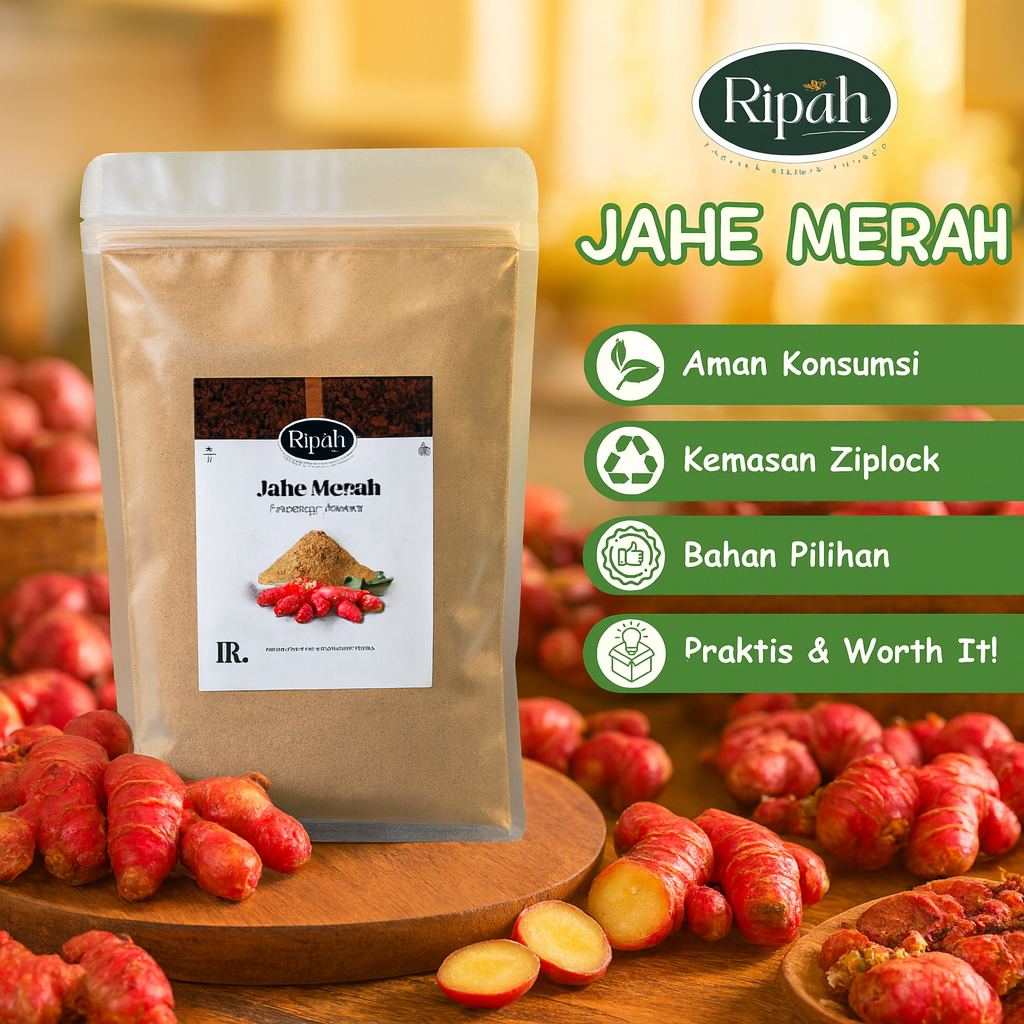 

40gr Jahe Merah Bubuk / Murni / Ground Ginger / Rempah / Ripah Rempah Premium