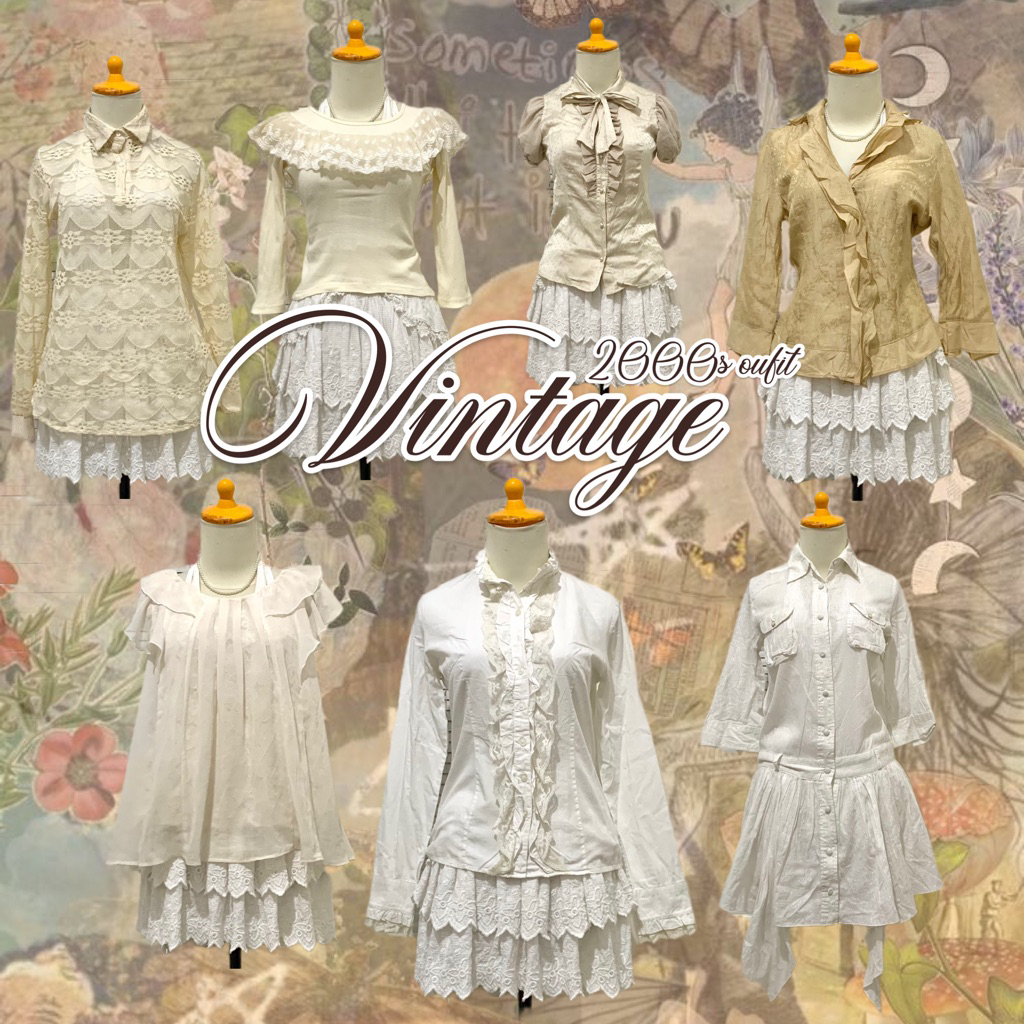 salunathings [VINTAGE•Y2K•GRUNGE•FAIRY•COQUETTE TOP] terbaru