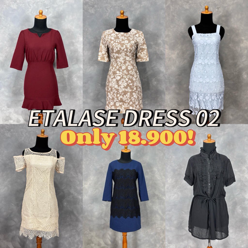 DRESS TUNIK | KOREAN BROKAT LACE SIFON | MINI PETITE DRESS | VINTAGE FEMINIME LOOK | GAUN CASUAL SIM