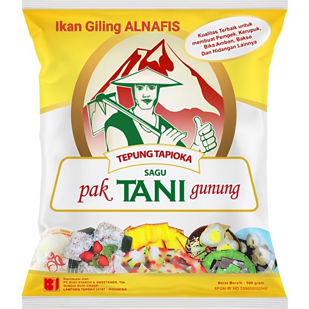 

Tepung Tapioka Sagu Tani Cap Pak Tani Gunung/Sagu Tani Bekasi