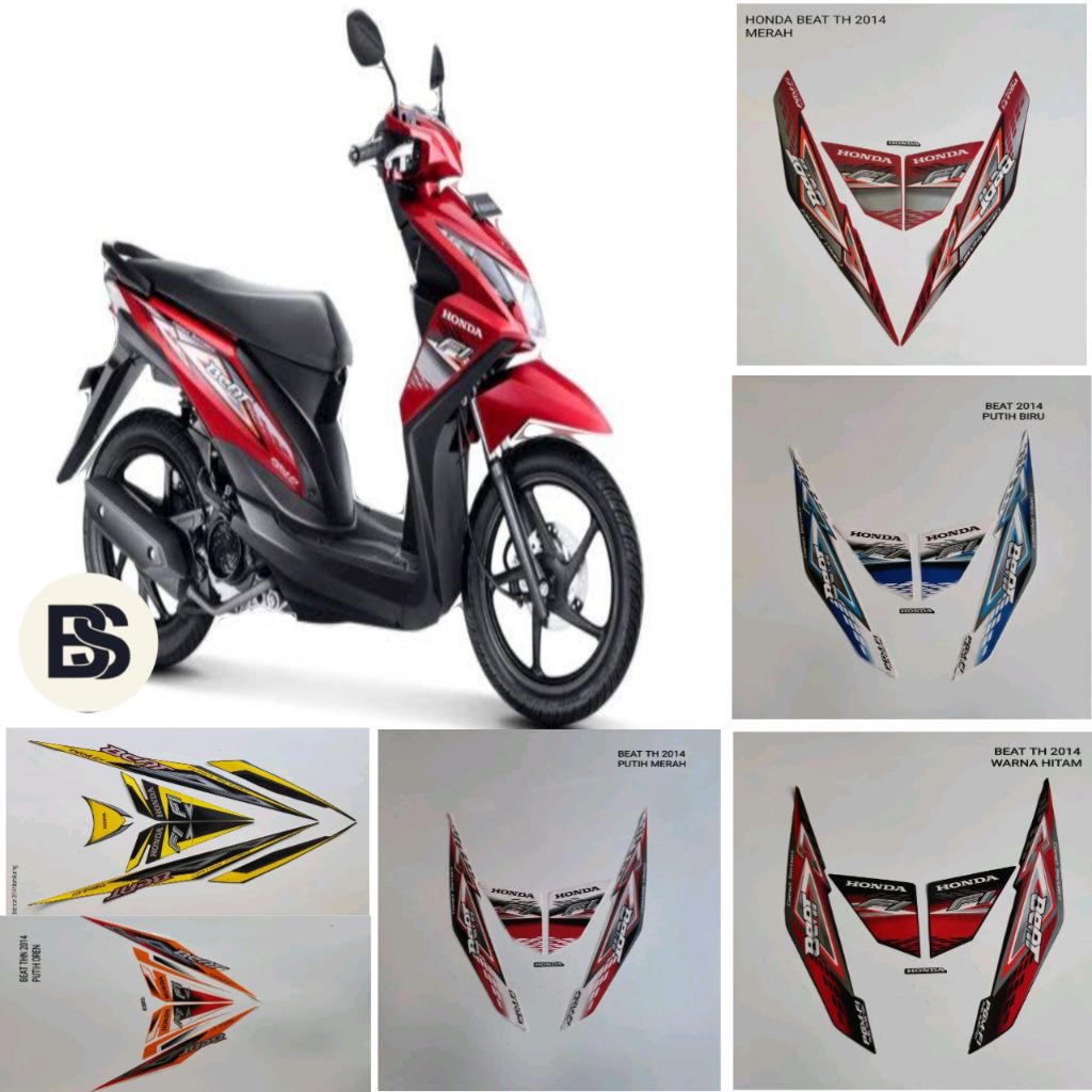 Stiker Striping Les Motor Standart Original Beat Fi 2014
