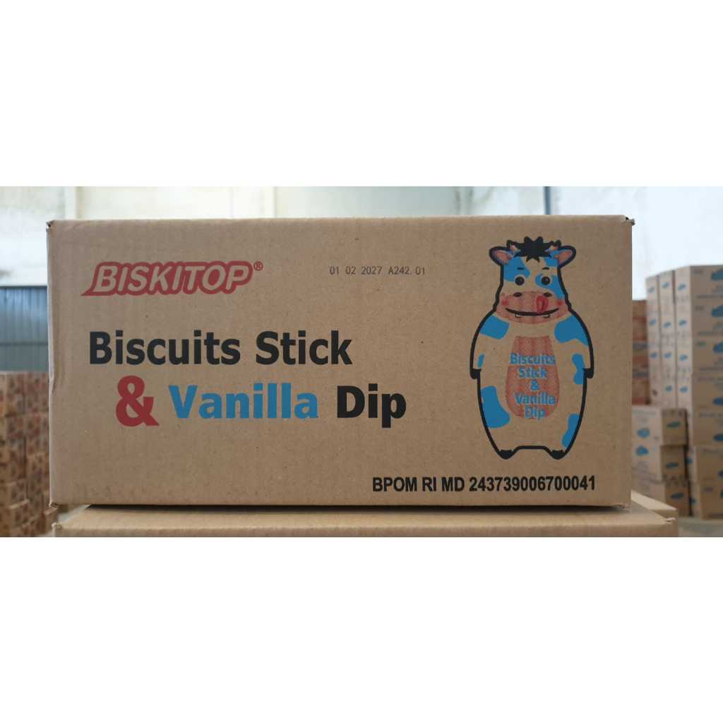 BISKITOP - (1 DUS) DIP SAPI 1.1 KG Biskuit Kue Kering Cemilan Anak Biscuit Biskitop Rasa Manis