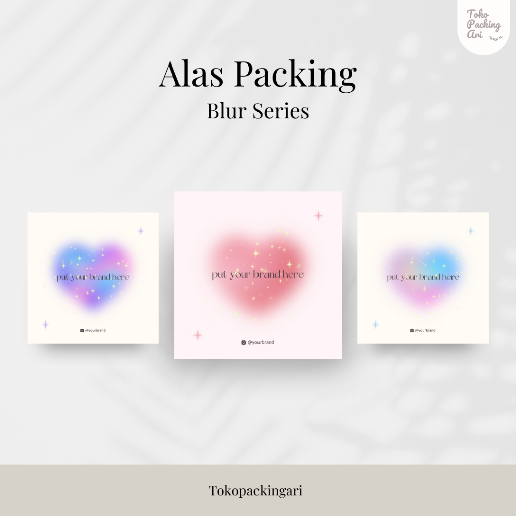 

Alas Packing | Blur Glitter Series | FREE PLASTIK | Paper Aksesoris | Kertas Dudukan | Cute Paper | Alas Packaging