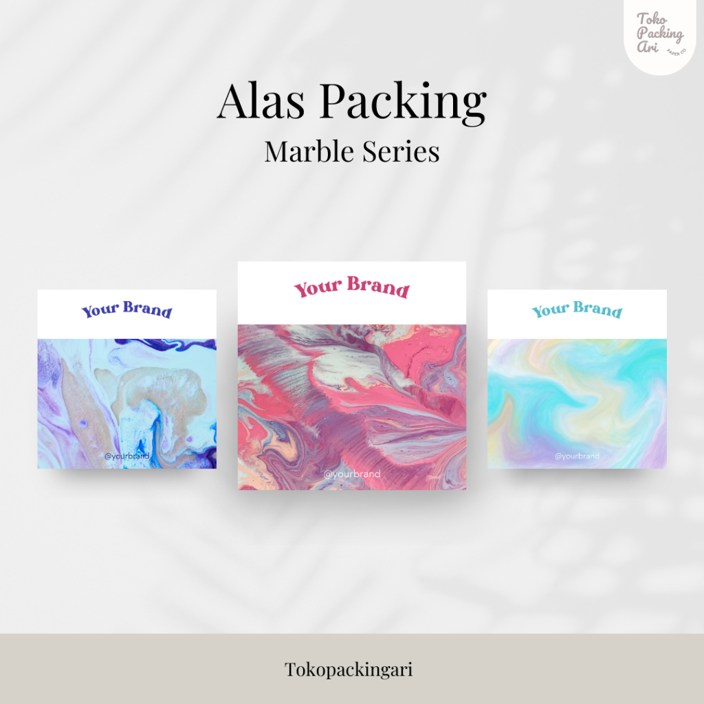 

Alas Packing | Marble Series | FREE PASTIK | Paper Aksesoris | Kertas Dudukan | Cute Paper | Alas Packaging