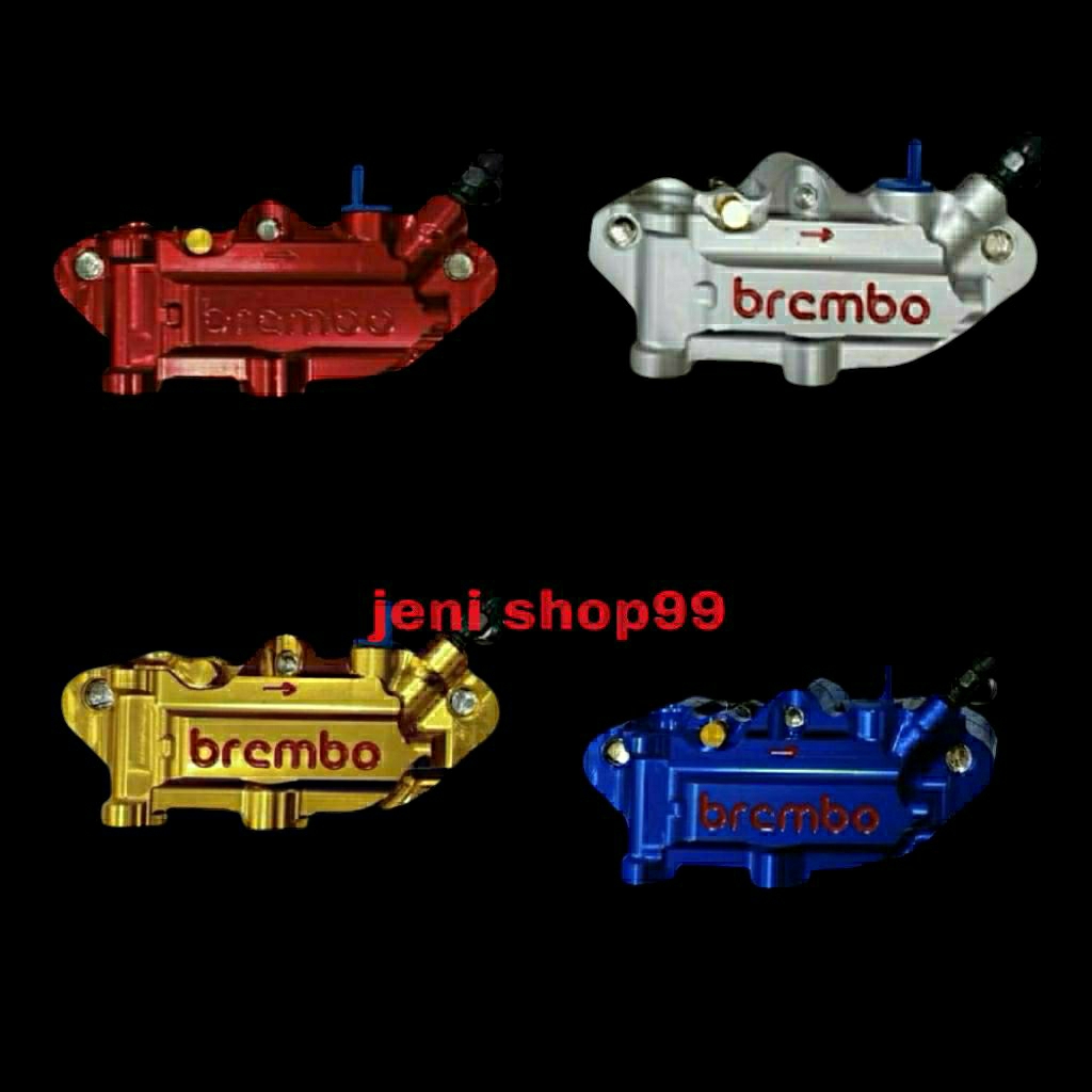kaliper kanan monoblok 4piston Brembo full cnc original Thailand universal