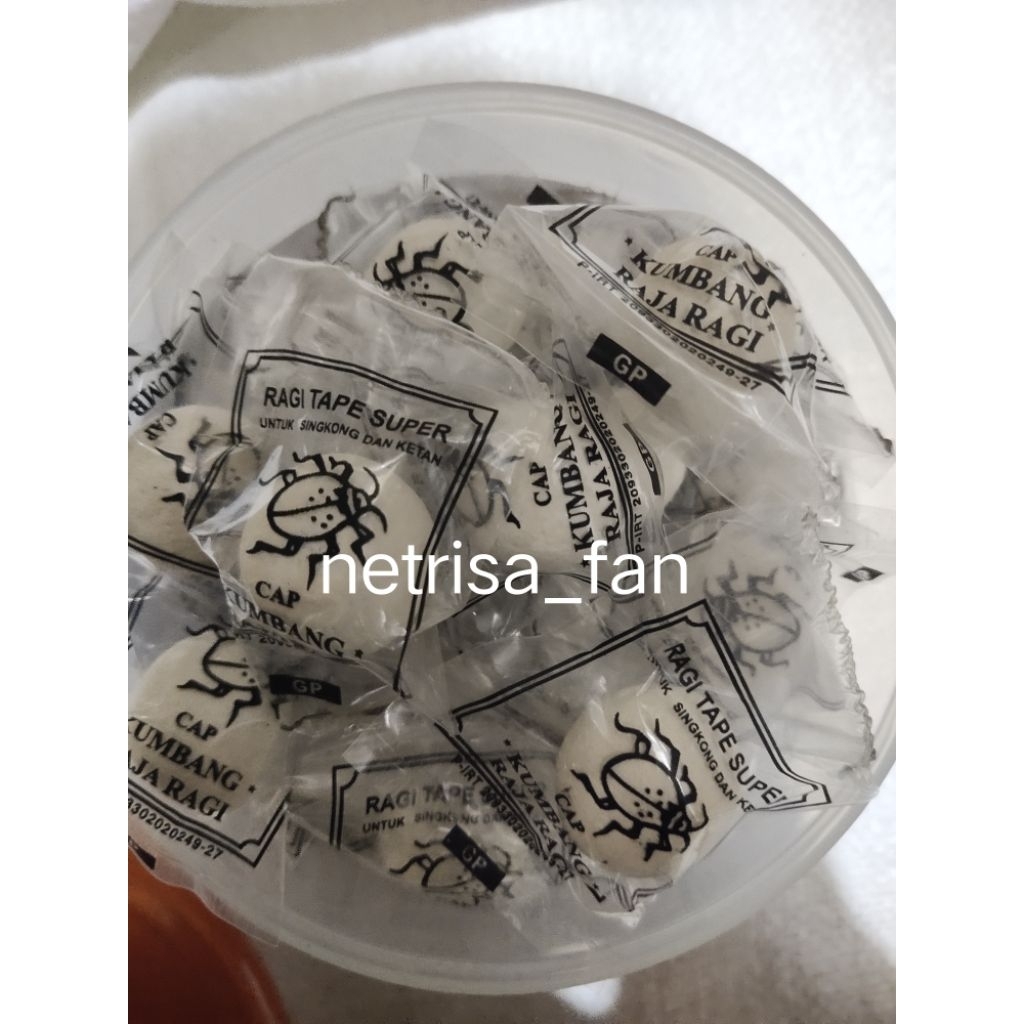 

Ragi Tape Super Cap Kumbang 10 pcs / Raja Ragi