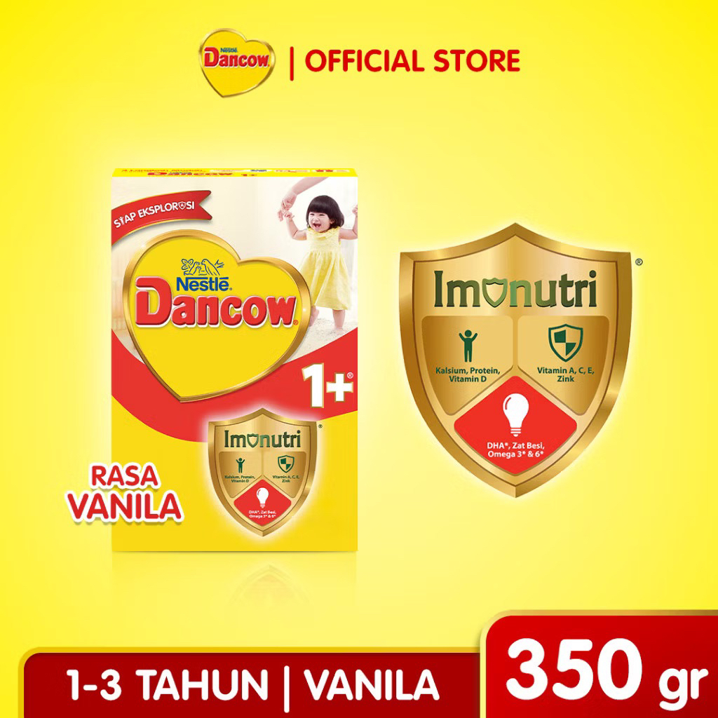 

Nestle Dancow 1+ Susu Pertumbuhan Rasa Vanila 1-3 Tahun Box 350 gr