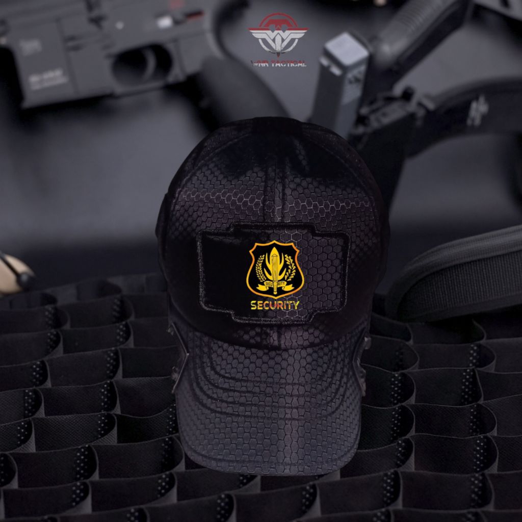 Topi coak tactical logo SECURITY/SATPAM