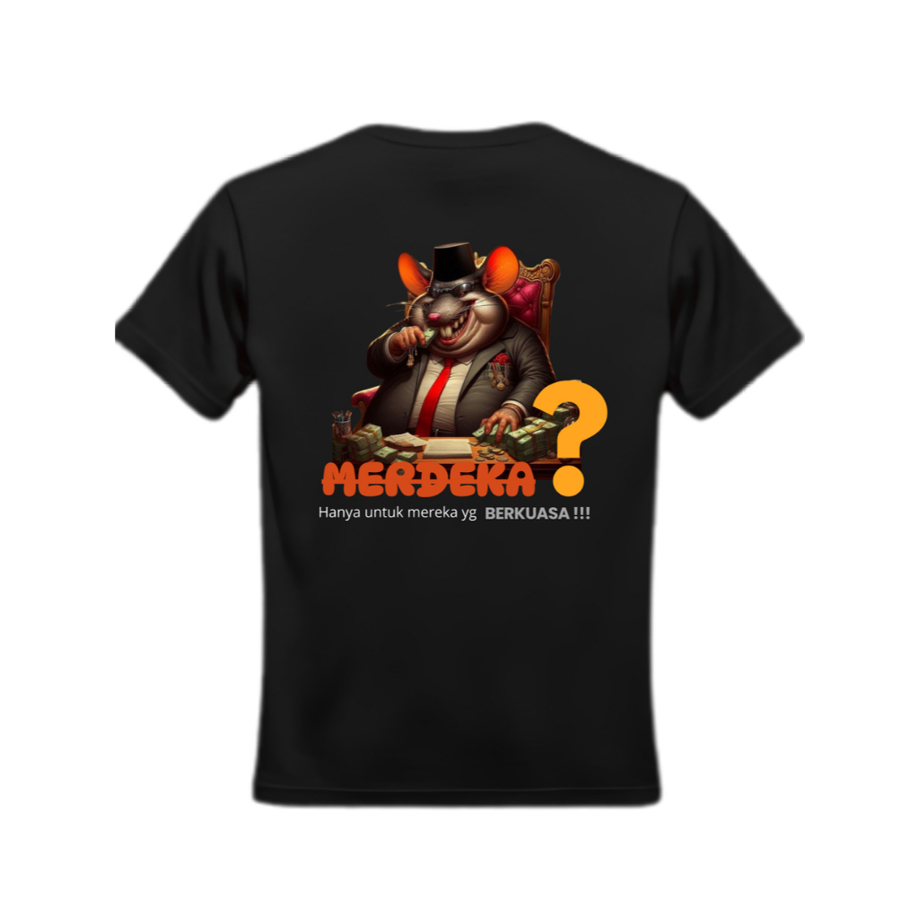 kaos t-shirt premium sarkas unisex pria wanita