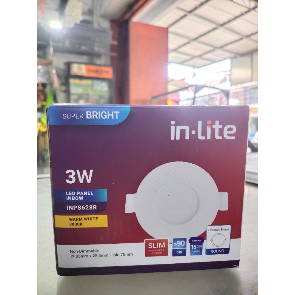 INLITE LAMPU DOWNLIGHT PANEL 3W WARM WHITE