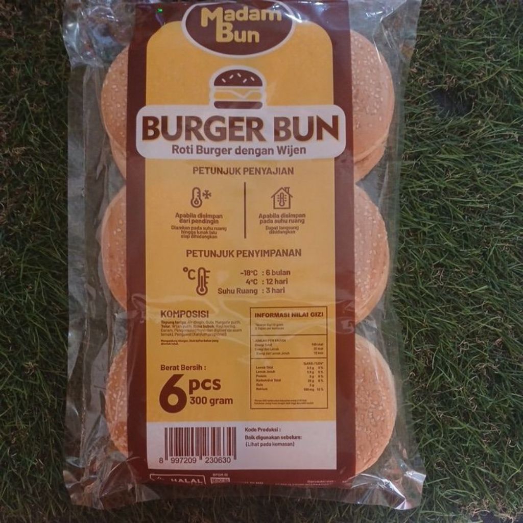 

Madam buns roti burger Wijen 300gr