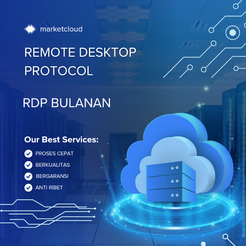 RDP BULANAN 2 CORE - 8 CORE /64GB RAM BERGARANSI