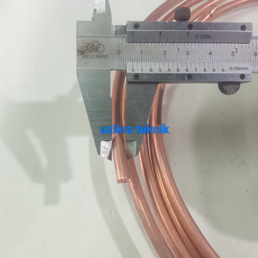 pipa tembaga ukuran 6mm / 1 mtr