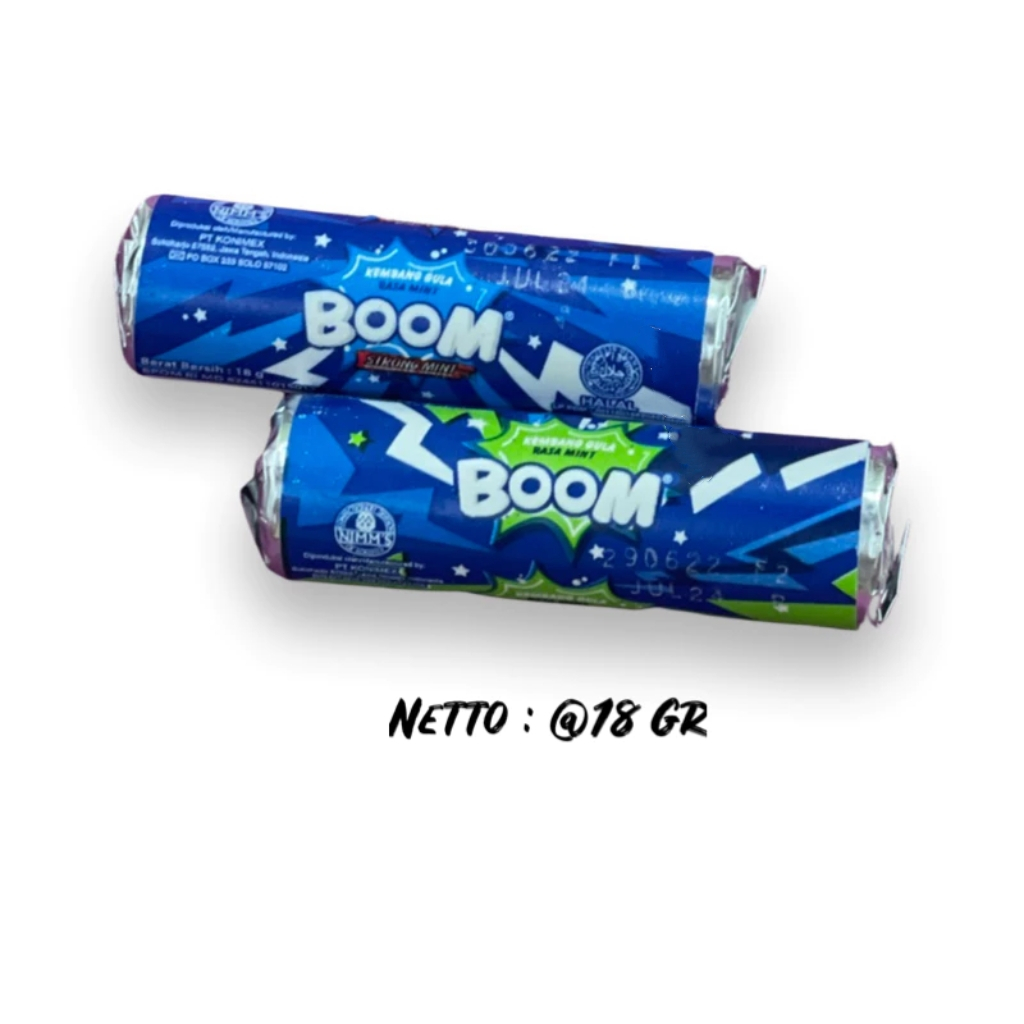 

[Per Bungkus] Permen Boom Toples 30 X 18 Gr Rasa Strong Mint - Mint Snack Viral Halal MUI
