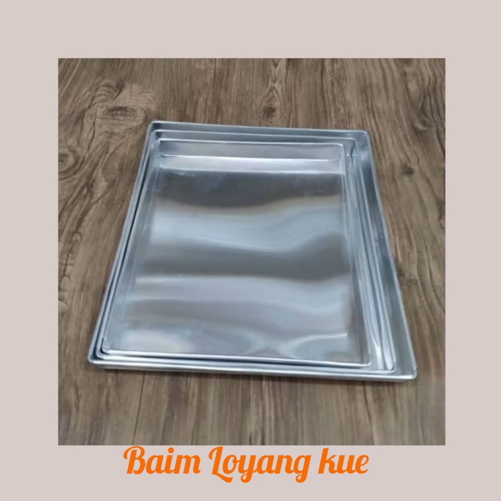 (promo) Loyang kue kering 28×24×2cm 28×28×2cm 30×25×2cm 30×30×2cm Bahan galvalum berkualitas