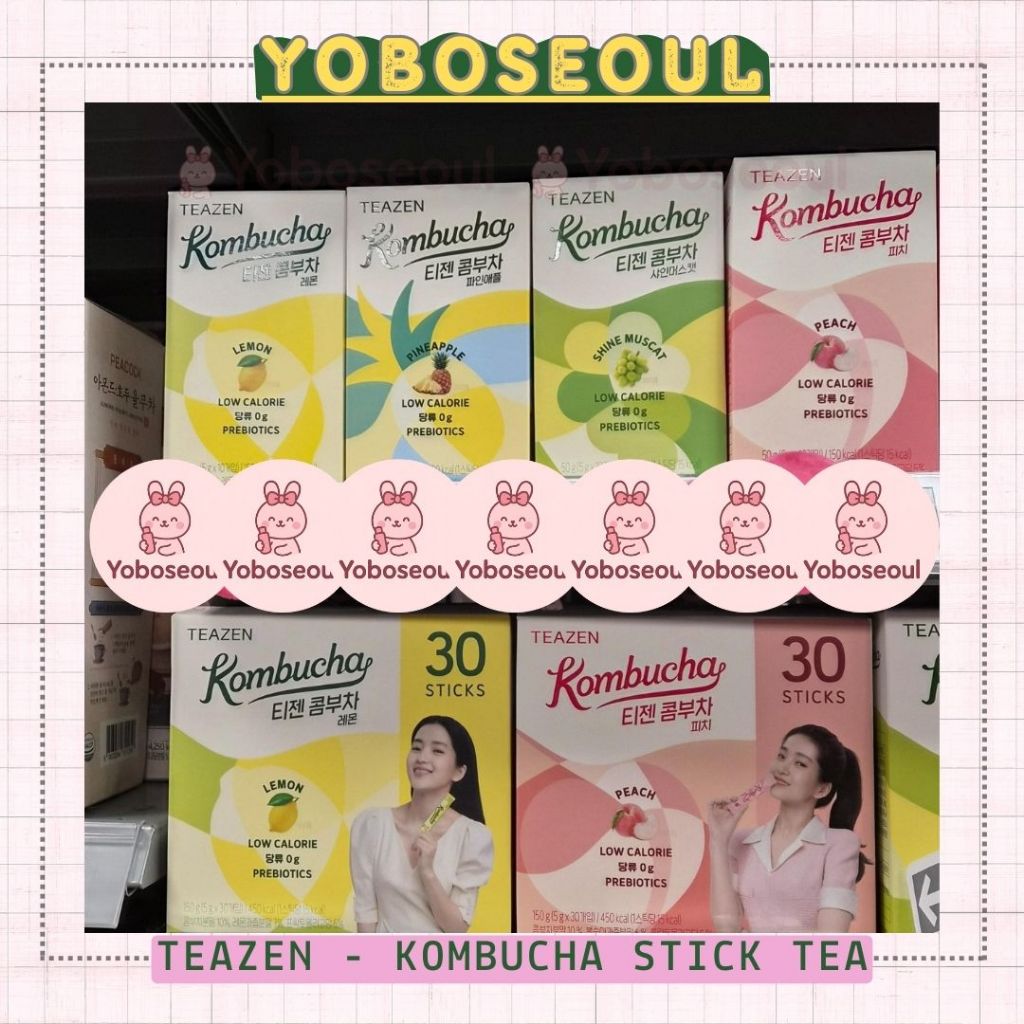 

YBSeoul - Teazen Kombucha Yuzu/Peach/Mango/Lemon/Muscat/Pinapple/Lime