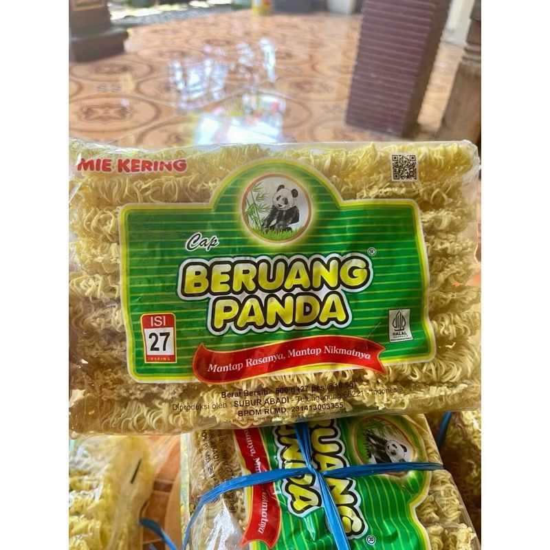 

Mie Cap Beruang panda isi 27 keping
