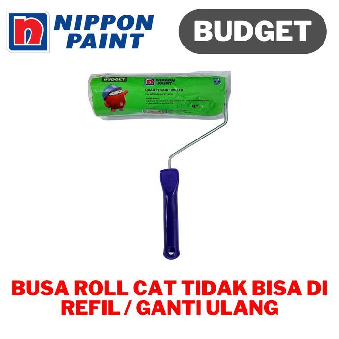 NIPPON PAINT ROL CAT BUDGET 9 INCH ROLLER CAT TEMBOK 13MM NIPPON PAINT KUAS ROLL BUSA NIPPON PAINT
