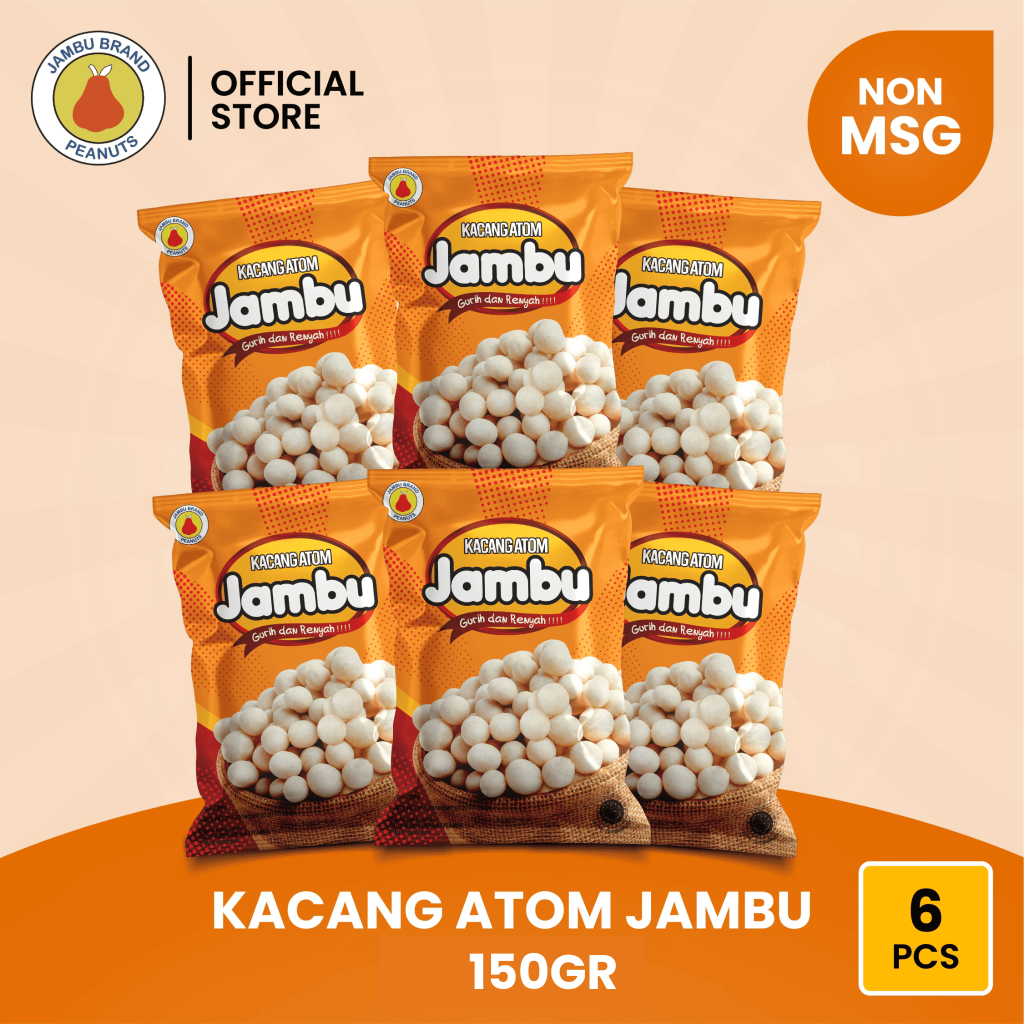 

Kacang Atom Jambu NON MSG 150 Gr (isi 6)