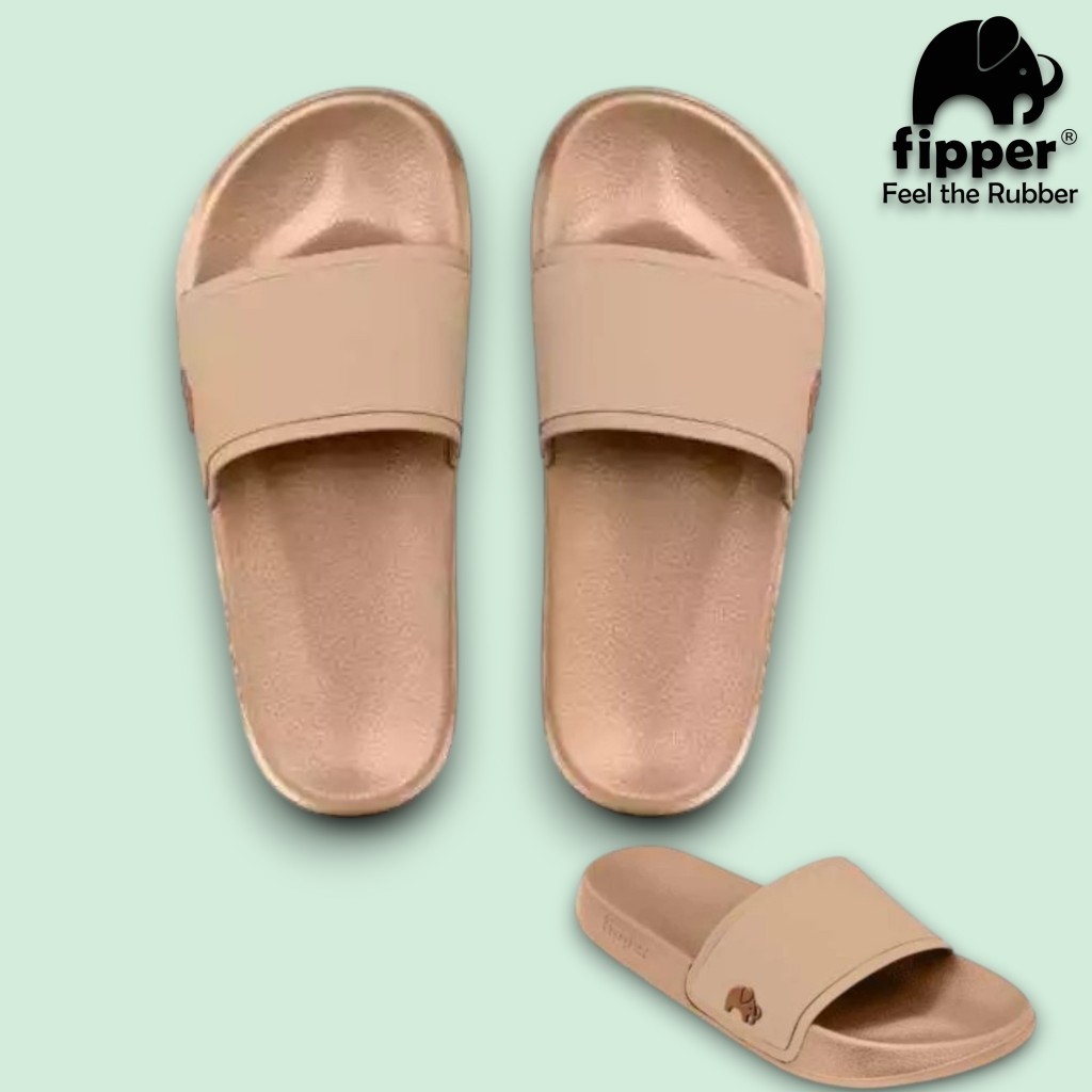 FIPPER SLIP ON BROWN ( MANGOOSE ) / BROWN ( MANGOOSE ) / BROWN ( SORREL) - sandal slide pria/wania