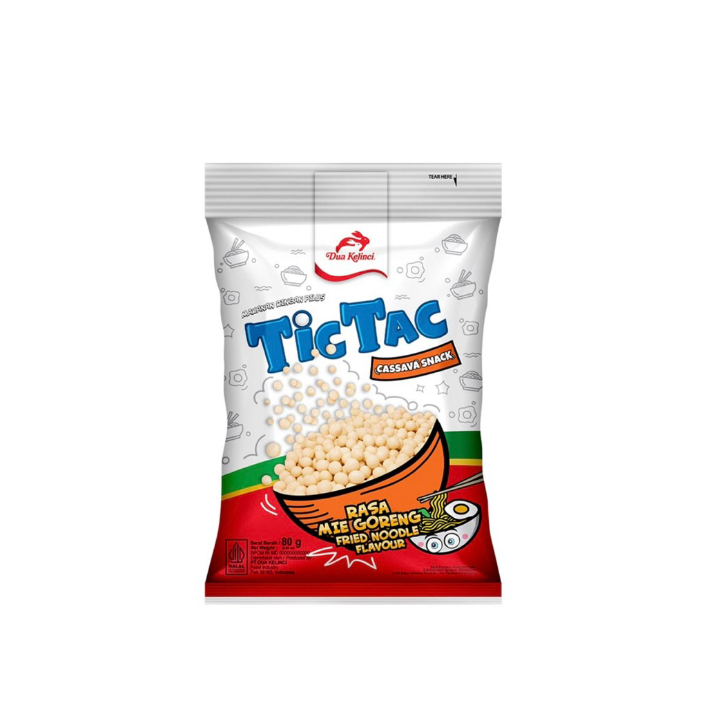 

Tic Tac Kacang Pilus Mie Goreng Dua Kelinci 80 gr