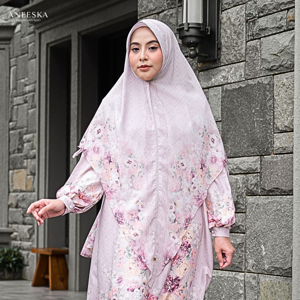 Khimar Zayda Aneeska | Premium Kerudung Syar'i Ibu | Sarimbit