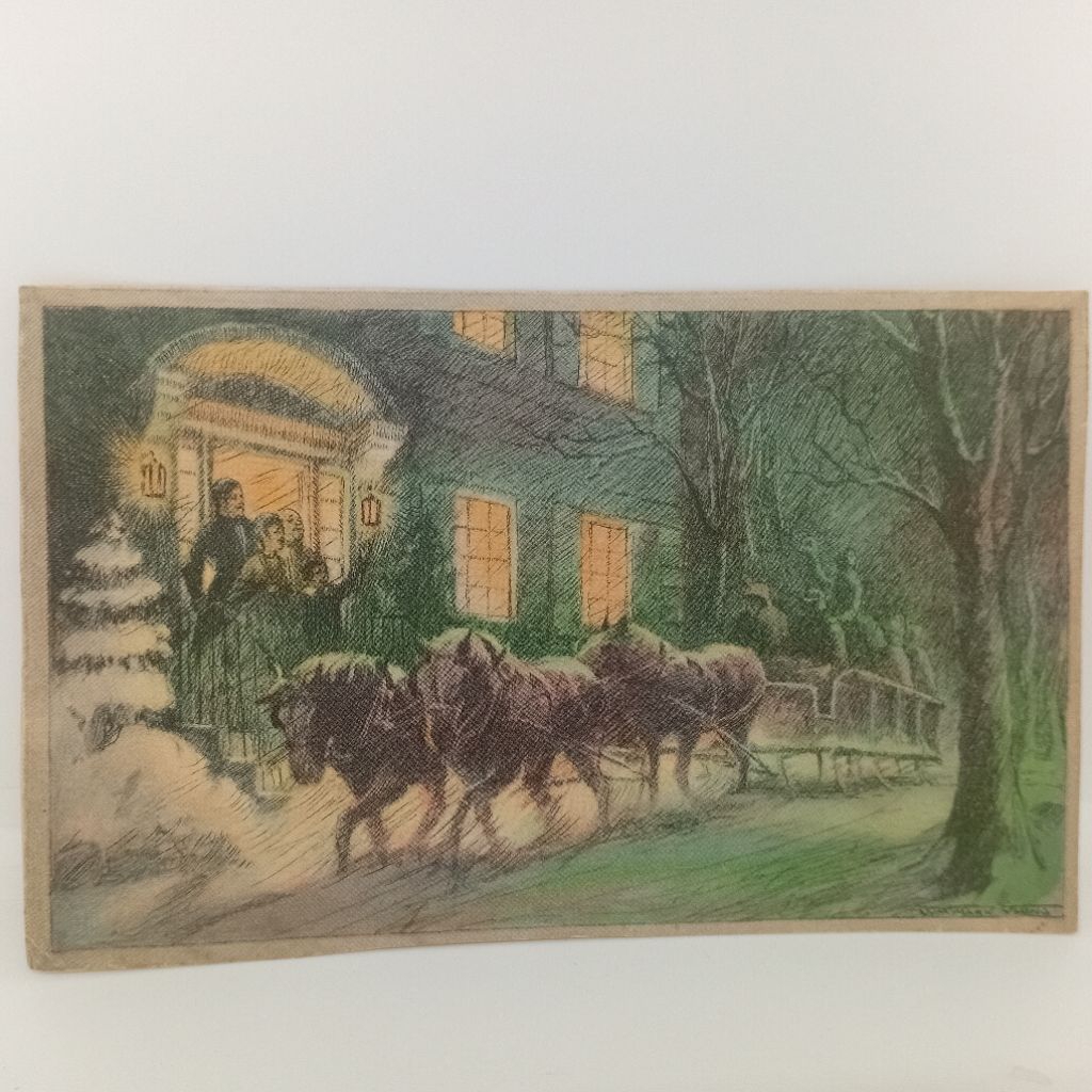 

Vintage Christmas card by William Mark Young