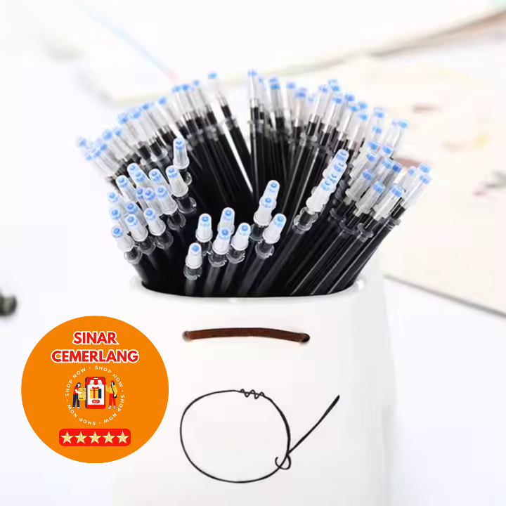 

SC- REFILL Tinta Pulpen Gel Tinta Pena cair Isi Ulang 0.5mm Tinta Pulpen Warna Biru Hitam Merah Isi Ulang Pulpen Gel Termurah