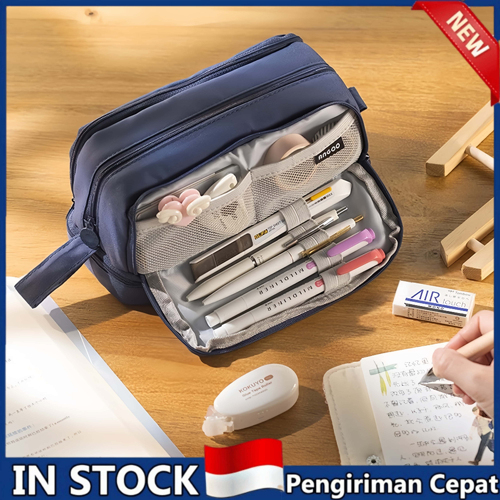 

Kotak Pensil Sekolah Kapasitas Besar - Tas Multifungsi Dengan 3 Lapisan Untuk Alat Tulis Siswa & Kantor‌