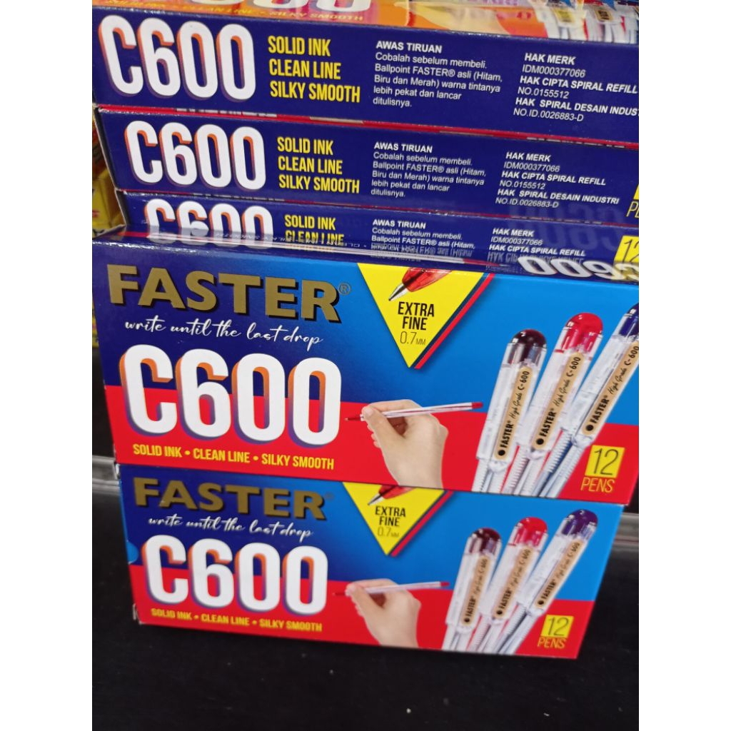 

pen faster C-600 0.7 (1kotak isi 12pcs)