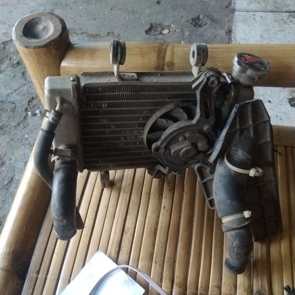 radiator lengkap kipas radiator Yamaha MX new pnp MX old 135 copotan