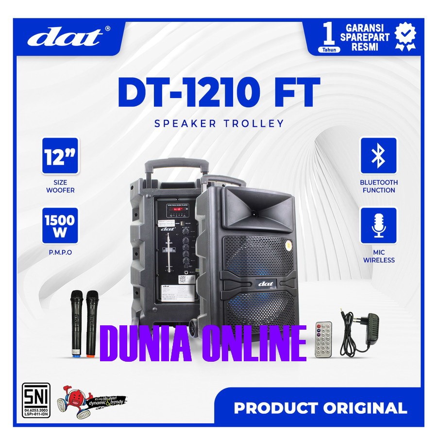 SPEAKER PORTABEL WIRELESS MEETING DAT DT1210TF DAT DT1210 FT DAT DT 1210FT /SOUNDBEST FT8 / MAX05BX