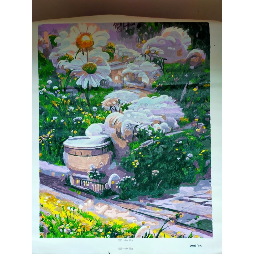 

Painting by number finishing