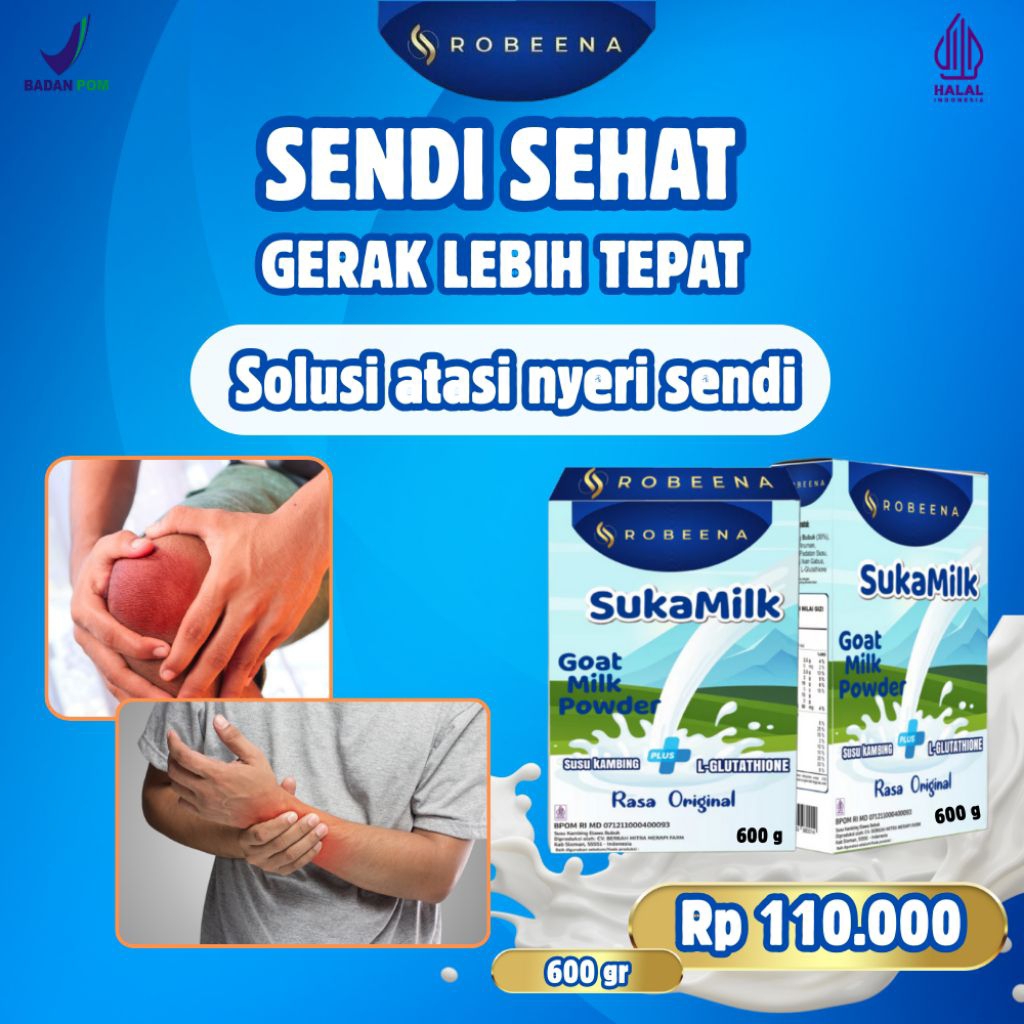 

ROBEENA SUKAMILK susu kambing etawa untuk tulang dan sendi - 600 gr