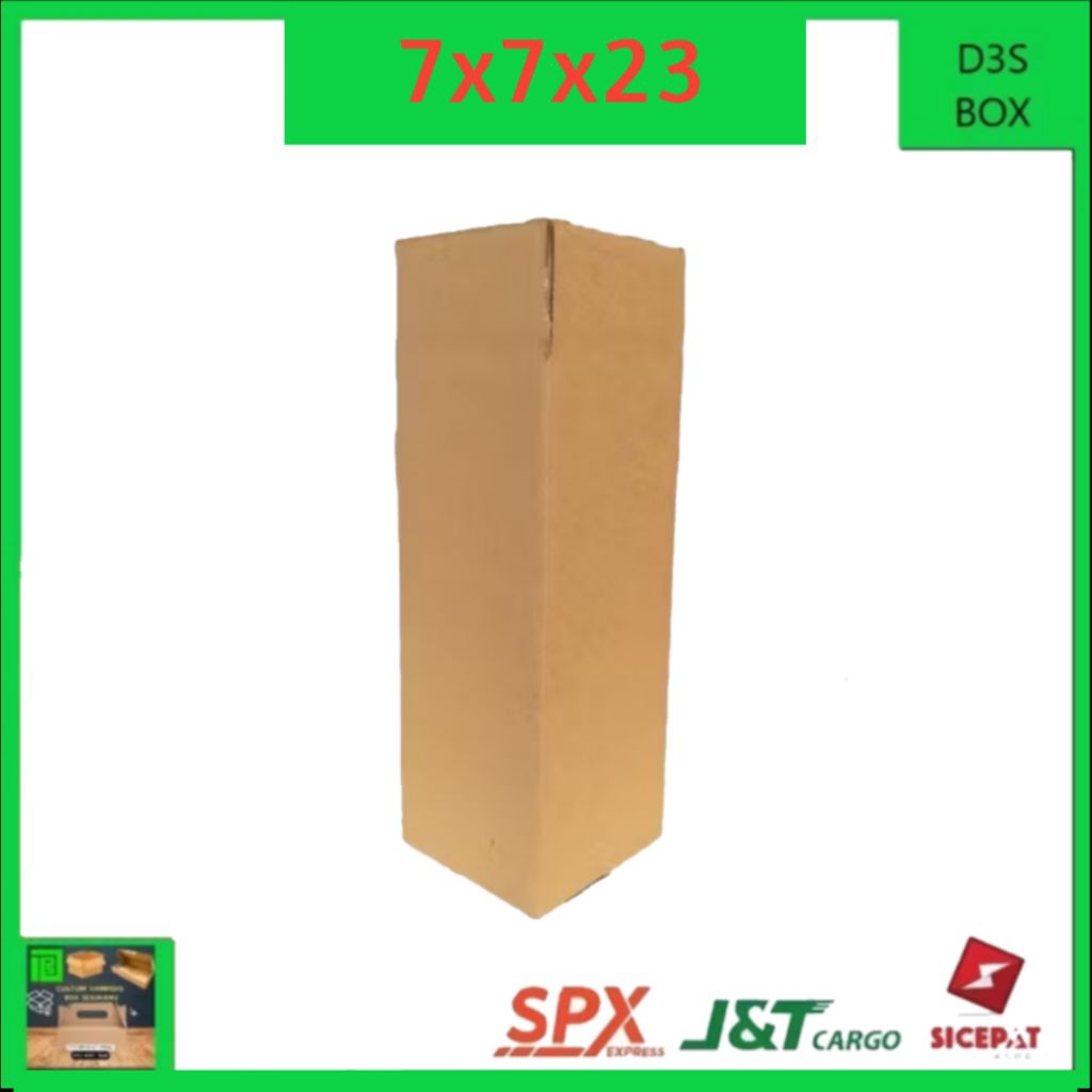 

kardus 7x7x23 bahan singgel wall