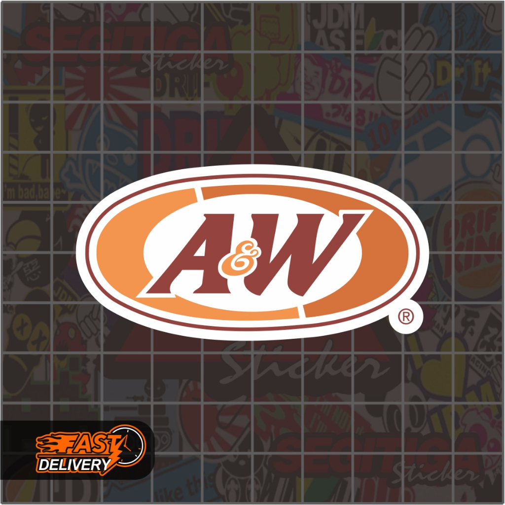 

Sticker A&W Ukuran 7 x 3.5 Cm
