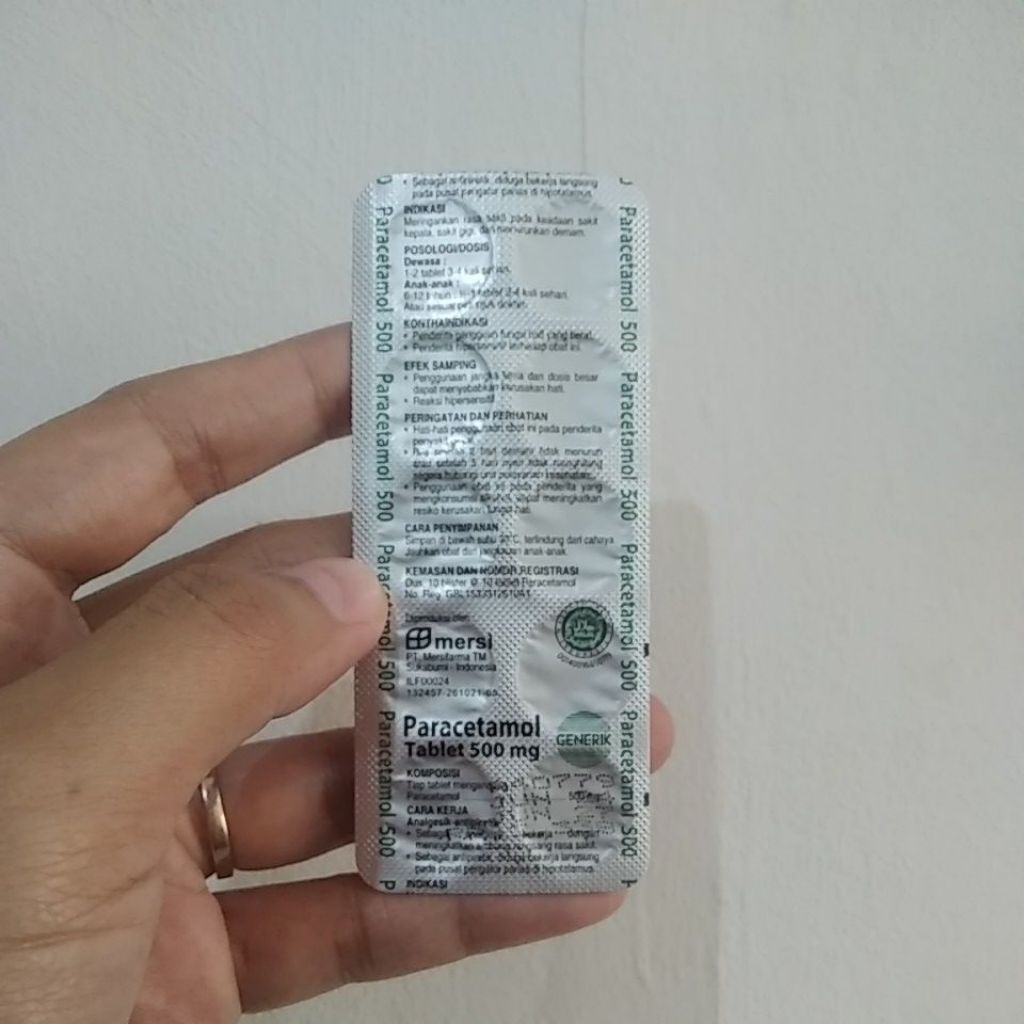 Paracetamol 500mg Mersi 10 Tablet