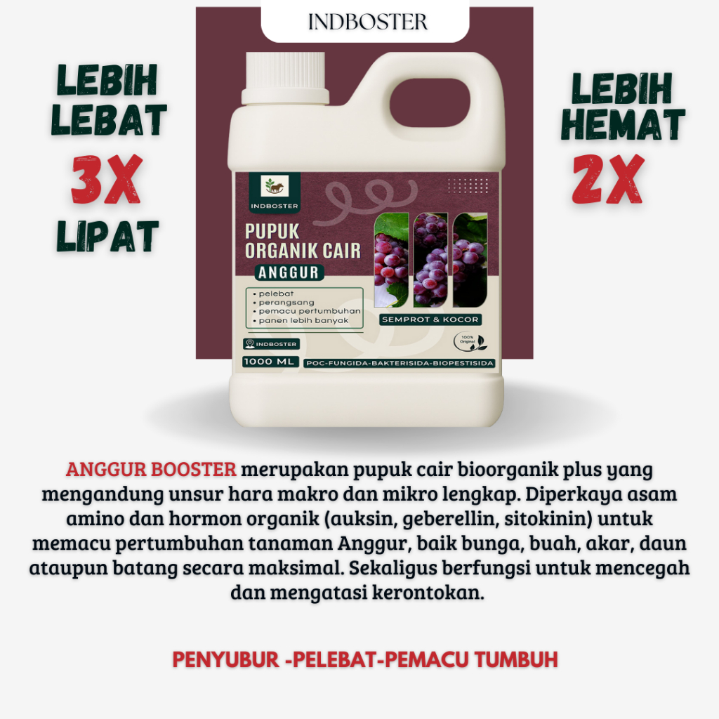 Alltechshop_ Pupuk Anggur Cepat Berbuah / Pupuk Anggur Masa Pertumbuhan / Pupuk Anggur Berbuah Besar